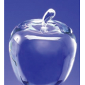 Large Crystal Apple Paper Weight
